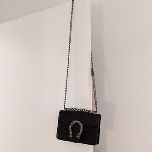 Black Crossbody Chain Bag